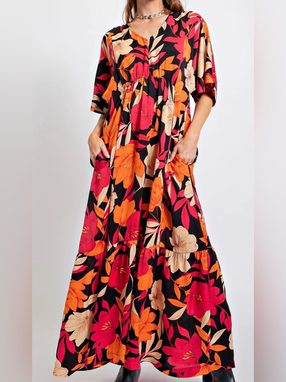 Easel Floral Maxi Dress